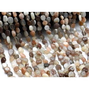 Бусины из беломорита галтовка 8*10мм, 39см, 42 бусины Бусины из беломорита галтовка 8*10мм, 39см, 42 бусины