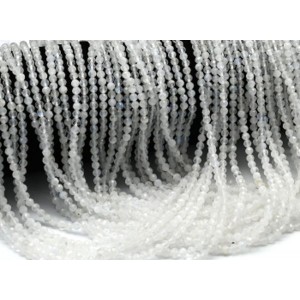 Бусины из лунного камня (Адуляр) шарик гр.3мм, 40см, 127 бусин