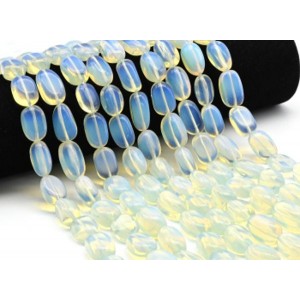 Бусины из лунного камня (имитация) прямоугольник 11*18мм, 39см, 21 бусина