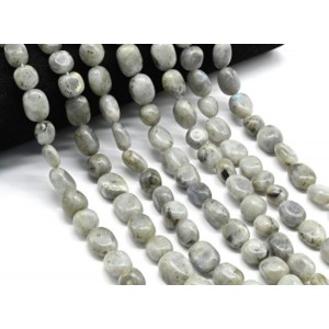 Бусины из лабрадорита галтовка 12*17мм, 39см, 23 бусины