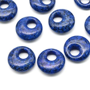 Бусина - бублик для швенз из лазурита (имитация) 18*5,5-6мм, 1шт Бусина - бублик для швенз из лазурита (имитация) 18*5,5-6мм, 1шт