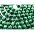 Бусины из малахита шарик 10мм, 40см, 40 бусин