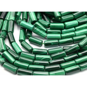 Бусины из малахита цилиндр 5*12мм, 40см, 34 бусины Бусины из малахита цилиндр 5*12мм, 40см, 34 бусины