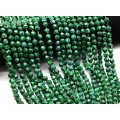 Бусины из малахита искусственного многогранник 7мм, 36см, 48 бусин