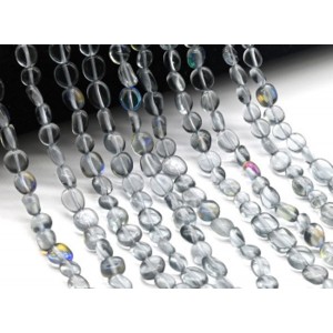 Опал синтетический бусины галтовка 5*8мм, 39,5см, 56 бусин Опал синтетический бусины галтовка 5*8мм, 39,5см, 56 бусин