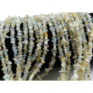 Бусины из опала галтовка 5*1,5мм, 39см, 160 бусин