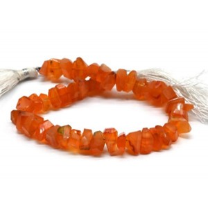 Бусины из сердолика кристаллы 10мм, 20см, 44 бусины, 18г