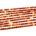 Бусины из сердолика многогранник 5мм, 36см, 61 бусина Бусины из сердолика многогранник 5мм, 36см, 61 бусина