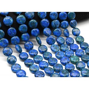 Бусины из кварца (имитация хризоколлы) круг 15мм, 38,5см, 26 бусин