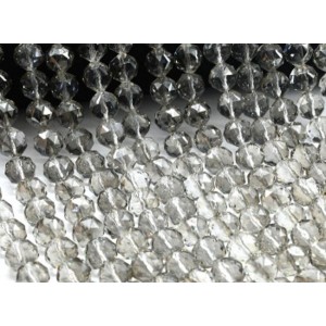 Бусины из циркона шарик гр12мм цвет раухтопаз, 40,5см, 36 бусин (иск.)