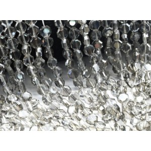 Бусины из циркона таблетка гр.7,5мм цвет раухтопаз, 39,5см, 56 бусин (иск.)