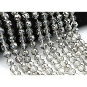 Бусины из циркона шарик гр10мм цвет раухтопаз, 39см, 42 бусины (иск.)