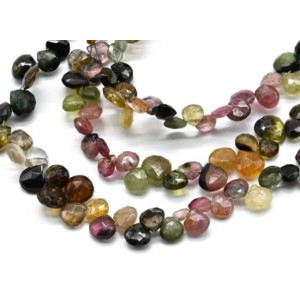 Бусины из турмалина облепиха, 19см, 55 бусин Бусины из турмалина облепиха, 19см, 55 бусин