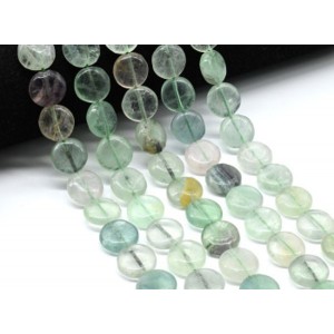 Бусины из флюорита круг 15мм, 39,5см, 27 бусин