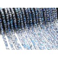 Бусины из циркона кубик гр.6*6мм цвет синий хамелеон, 40см, 70 бусин Бусины из циркона кубик гр.6*6мм цвет синий хамелеон, 40см, 70 бусин