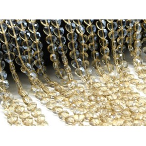 Бусины из циркона сердце 8*8мм цвет шампань, 40см, 53 бусины Бусины из циркона сердце 8*8мм цвет шампань, 40см, 53 бусины