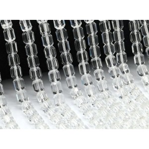 Бусины из циркона бочонок гр.8*8,5мм цвет хрусталь, 39см, 46 бусин (иск.) Бусины из циркона бочонок гр.8*8,5мм цвет хрусталь, 39см, 46 бусин (иск.)