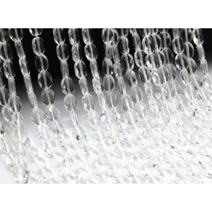 Бусины из циркона овал гр.6*8мм цвет хрусталь, 39,5см, 50 бусин (иск.) Бусины из циркона овал гр.6*8мм цвет хрусталь, 39,5см, 50 бусин (иск.)