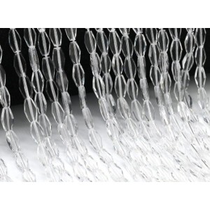 Бусины из циркона ромб гр.5,5*10мм цвет хрусталь, 38,5см, 38 бусин (иск.)