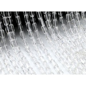 Бусины из циркона прямоугольник гр.4*8мм цвет хрусталь, 39см, 50 бусин (иск.)