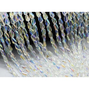 Бусины из циркона прямоугольник витой с гранями 6*9мм цвет хрусталь хамелеон, 39см, 42 бусины (иск.) Бусины из циркона прямоугольник витой с гранями 6*9мм цвет хрусталь хамелеон, 39см, 42 бусины (иск.)