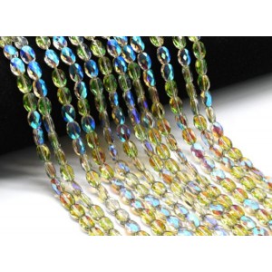 Бусины из циркона овал гр.6*8мм цвет хамелеон, 42см, 48 бусин (иск.) Бусины из циркона овал гр.6*8мм цвет хамелеон, 42см, 48 бусин (иск.)