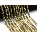 Бусины из циркона кубик гр.6*6мм цвет золотистый, 40см, 60 бусин (иск.) Бусины из циркона кубик гр.6*6мм цвет золотистый, 40см, 60 бусин (иск.)