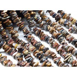 Бусины из петерсита галтовка 10-15мм, 40см, 115 бусин