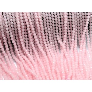 Бусины светящиеся шарик гр.4мм цвет розовый, 38см, 98 бусин (иск.)