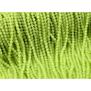 Бусины светящиеся шарик гр.4мм цвет оливковый, 38см, 98 бусин (иск.)