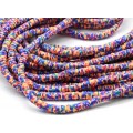 Бусины из каучука Африканские диски 6мм*0,9-1,2мм, цвет ассорти, 36см (иск.)