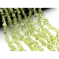 Бусины из стекла крошка 7*3мм цвет оливковый, 80см, 300 бусин (иск.)
