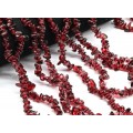 Бусины из стекла крошка 7*3мм цвет красный, 80см, 300 бусин (иск.) Бусины из стекла крошка 7*3мм цвет красный, 80см, 300 бусин (иск.)