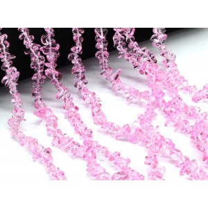 Бусины из стекла крошка 7*3мм цвет розовый, 80см, 300 бусин (иск.) Бусины из стекла крошка 7*3мм цвет розовый, 80см, 300 бусин (иск.)