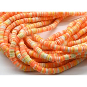 Бусины из каучука Африканские диски 6мм*0,9-1,2мм, цвет оранжевый, 39см (иск.) Бусины из каучука Африканские диски 6мм*0,9-1,2мм, цвет оранжевый, 39см (иск.)