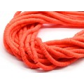Бусины из каучука Африканские диски 6мм*0,9-1,2мм, цвет оранжевый неон, 38см (иск.)