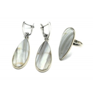 Кольцо и серьги агат Кольцо и серьги агат