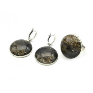 Кольцо и серьги слюдит