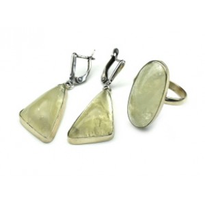 Кольцо и серьги с цитрином Кольцо и серьги с цитрином