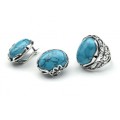 Кольцо и серьги бирюза (имитация)