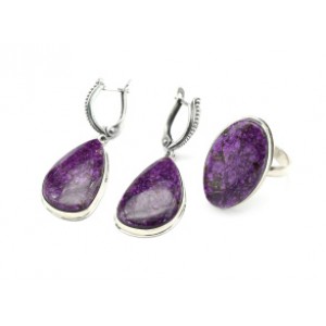 Кольцо и серьги стихтит "Грация" Кольцо и серьги стихтит "Грация"