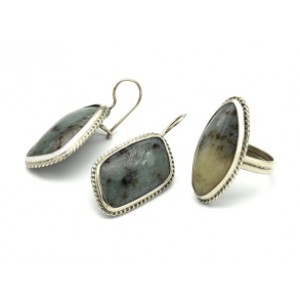 Кольцо и серьги кварцит Кольцо и серьги кварцит