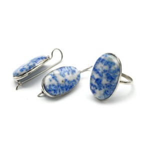 Кольцо и серьги лазурит Кольцо и серьги лазурит