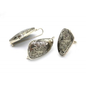 Кольцо и серьги пирит "Грация" Кольцо и серьги пирит "Грация"