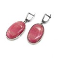 Серьги родонит 18*29мм Серьги родонит 18*29мм