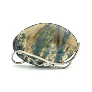 Брошь агат Иджеванский 52*33мм.