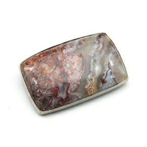 Брошь агат крейзи 43*27мм.