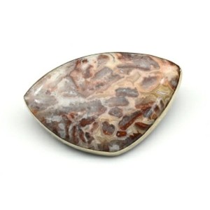 Брошь с агатом крейзи " Грация " 50*33мм