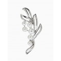 Брошь «Жемчужная ветвь», белая, цвет серебристый Брошь «Жемчужная ветвь», белая, цвет серебристый