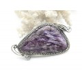 Брошь-кулон чароит 57*30мм.